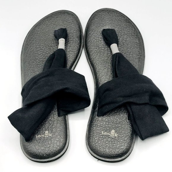Sanuk Black YOGA SLING 2 Women's Sandal 10 - Picture 2 of 4